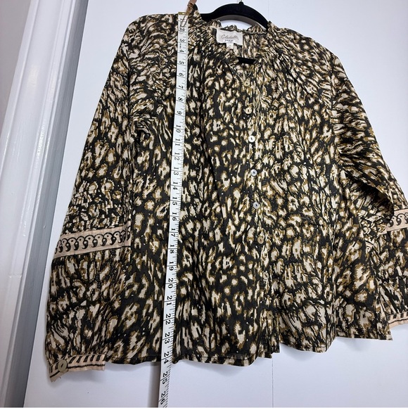 Cleobella Alicia Blouse Long Sleeve Organic Cotton Pattern - Small NWT - Picture 9 of 10